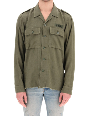 Amiri Raw-edge Military Shirt