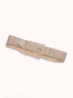 Farah Gold Rhinestone Belt