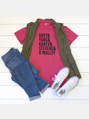 Greys Anatomy Crew Neck Tee