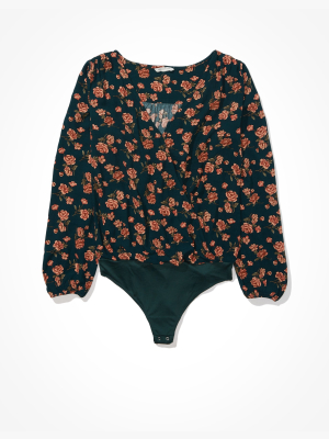 Ae Printed Long Sleeve Bodysuit