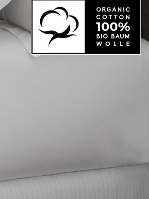 White Organic Percale Cotton Fitted Sheets - Naturale