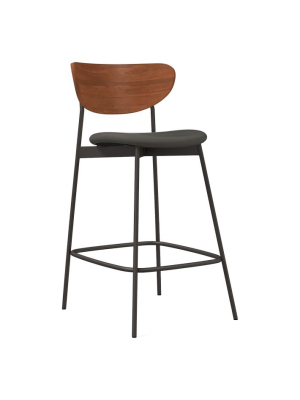 Moden Petal Counter Stool - Vegan Leather