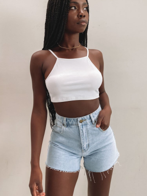 Wonderland Crop Top White