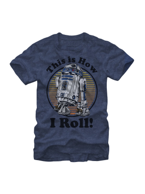 Men's Star Wars R2-d2 How I Roll T-shirt