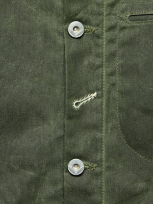 Supply Jacket - Blanket Lined Waxed Olive Ridgeline