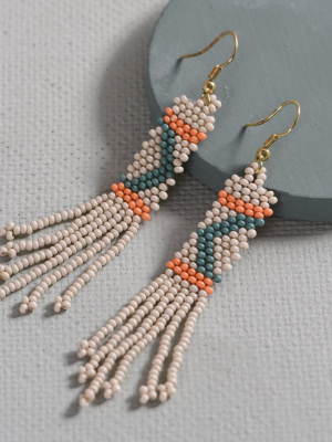 Ivory Beaded Earrings