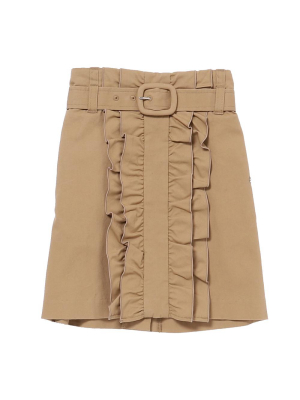 Beige Calze Skirt