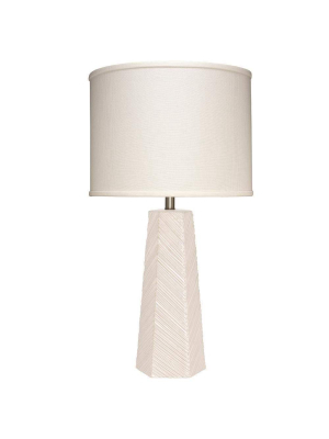 Jamie Young High Rise Table Lamp In Cream Ceramic