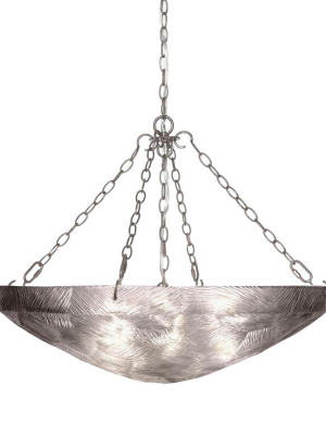 Mikolas Chandelier Silver Metal