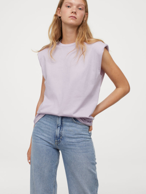 Shoulder-pad T-shirt