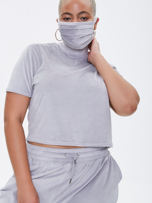 Plus Size Sweatsuit Face Mask Set