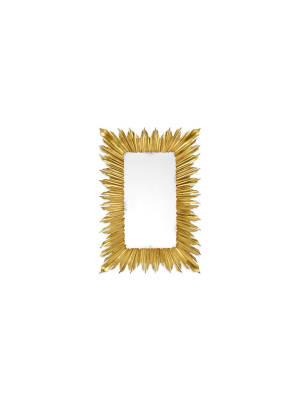 Rectangular Sunburst Mirror