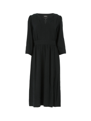 A.p.c. Ruched Midi Dress