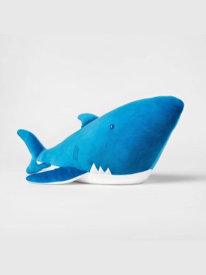 Weighted Plush Shark Throw Pillow - Pillowfort™