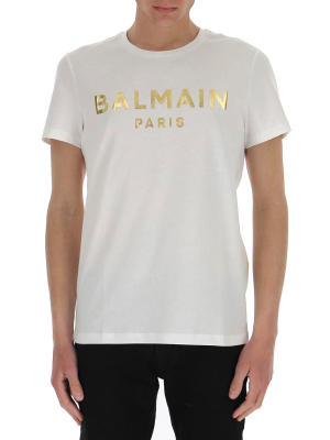 Balmain Metallic Logo T-shirt