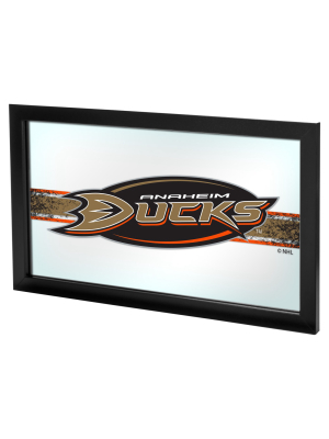 Nhl Anaheim Ducks Framed Logo Mirror