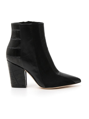 Sergio Rossi Panelled Block Heel Boots