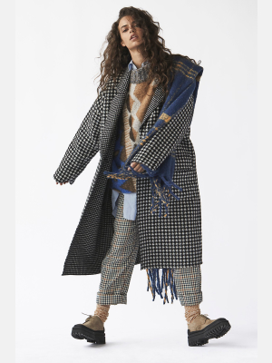 Houndstooth Chelsea Coat