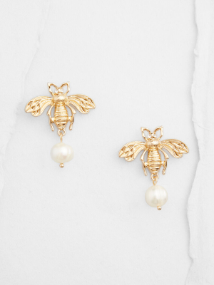 Buzzing With Beauty Bee Earrings