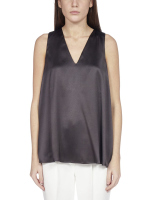 Brunello Cucinelli V-neck Sleeveless Blouse