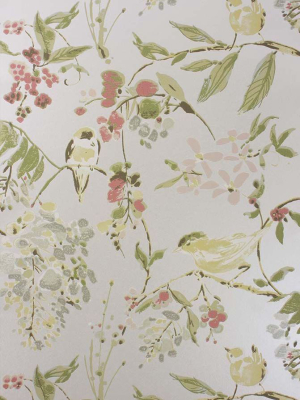 Penglai Wallpaper In Pastel Gray From The Cathay Collection By Nina Campbell