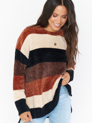 Jesse Sweater ~ Stayin Alive Stripe Chenille