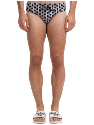 Balmain Logo Motif Drawstring Swimming Briefs