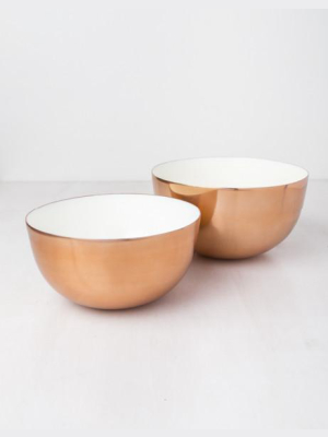 Copper Enamel Bowl