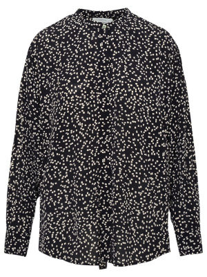 Isabel Marant Étoile Foliage Print Mandarin Collar Shirt