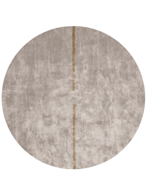 Lightsonic Hand Tufted Rug W/ Brown Stripe Design By Second Studio