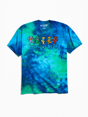 Grateful Dead Dancing Bears Tie-dye Tee