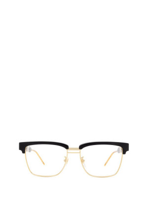 Gucci Eyewear Half-rim Square Frame Glasses