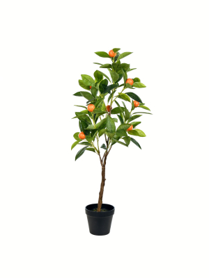 Vickerman 29" Artificial Potted Orange Tree.