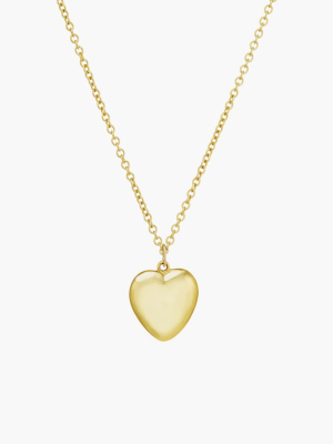 Large Heart Pendant In 14k Gold