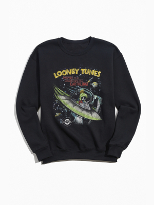 Looney Tunes Marvin The Martian Crew Neck Sweatshirt