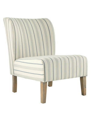 Triptis Accent Chair Cream/blue - Signature Design By Ashley