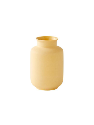 Mini Matte Vase In Soft Yellow