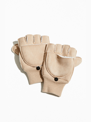 Uo Convertible Faux Shearling Glove