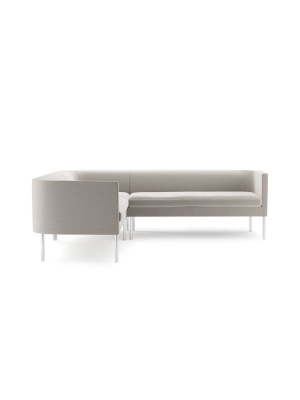 Arc L-sectional With Tube Legs
