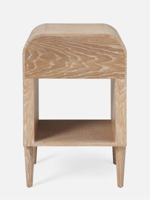 Pierre Single Nightstand Off White And Whitewash