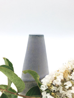 Mudra Vase | 2.5" X 4" | Greystone/lavender