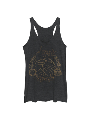 Women's Harry Potter Ravenclaw House Emblem Racerback Tank Top