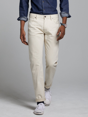 Slim Fit Lightweight Japanese Selvedge Jean In Canvas