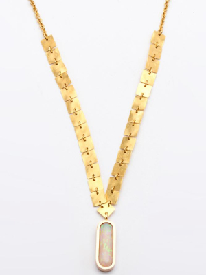 Gold Dust Fire Opal Necklace