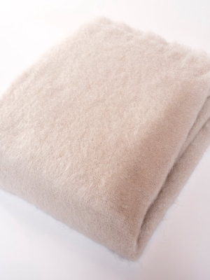 Luxe Mohair Throw Cloud