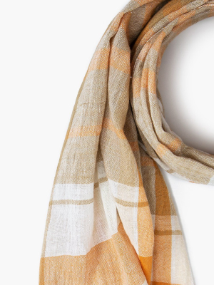 Fennel Seed Plaid Scarf