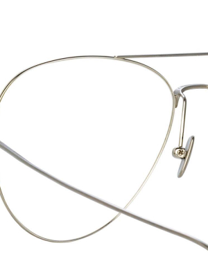 Lloyds Aviator Optical Frame In White Gold