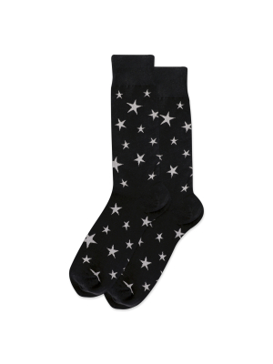 Men's Glow In The Dark Stars Crew Socks
