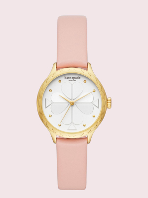 Rosebank Scallop Blush Leather Watch