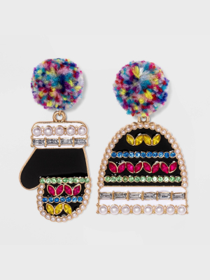 Sugarfix By Baublebar Hat And Mitt Drop Earrings